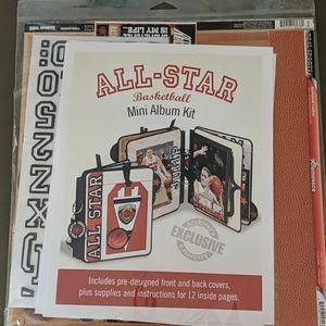 Basketball mini scrapbook album kit